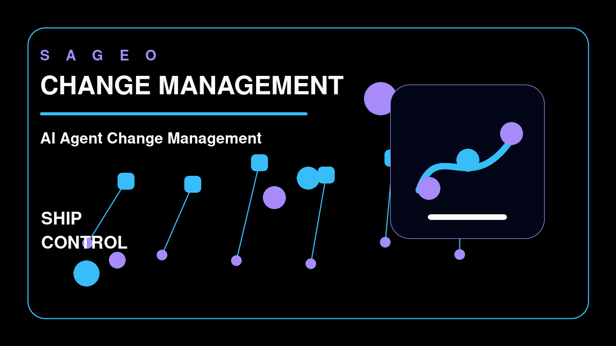 SAGEO bespoke thumbnail for AI Agent Change Management