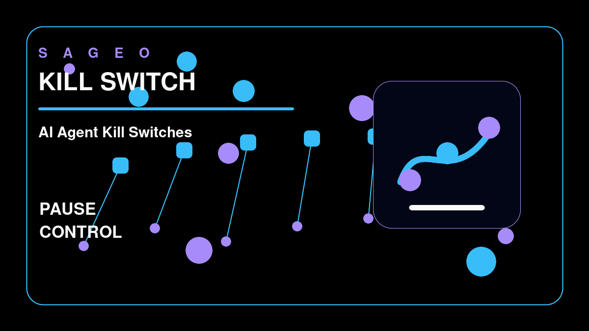 SAGEO bespoke thumbnail for AI Agent Kill Switches