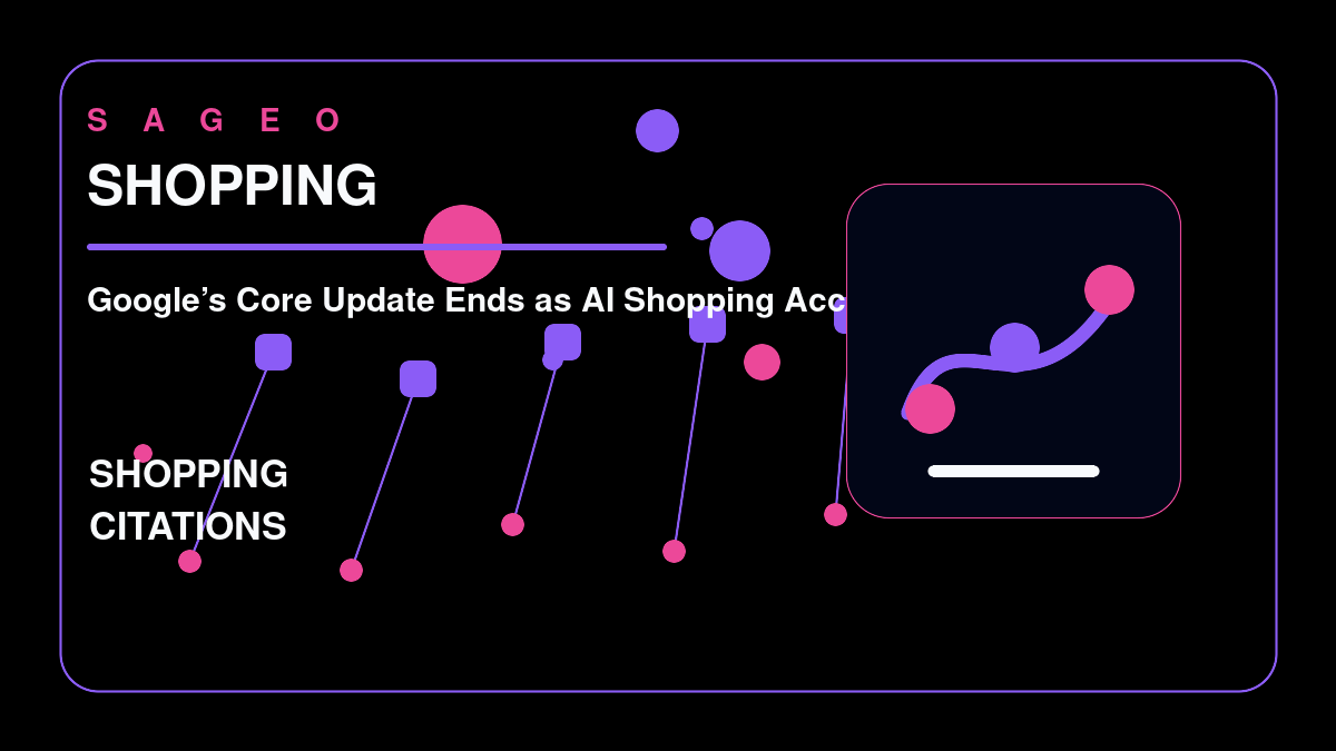 SAGEO bespoke thumbnail for Google’s Core Update Ends as AI Shopping Accelerates