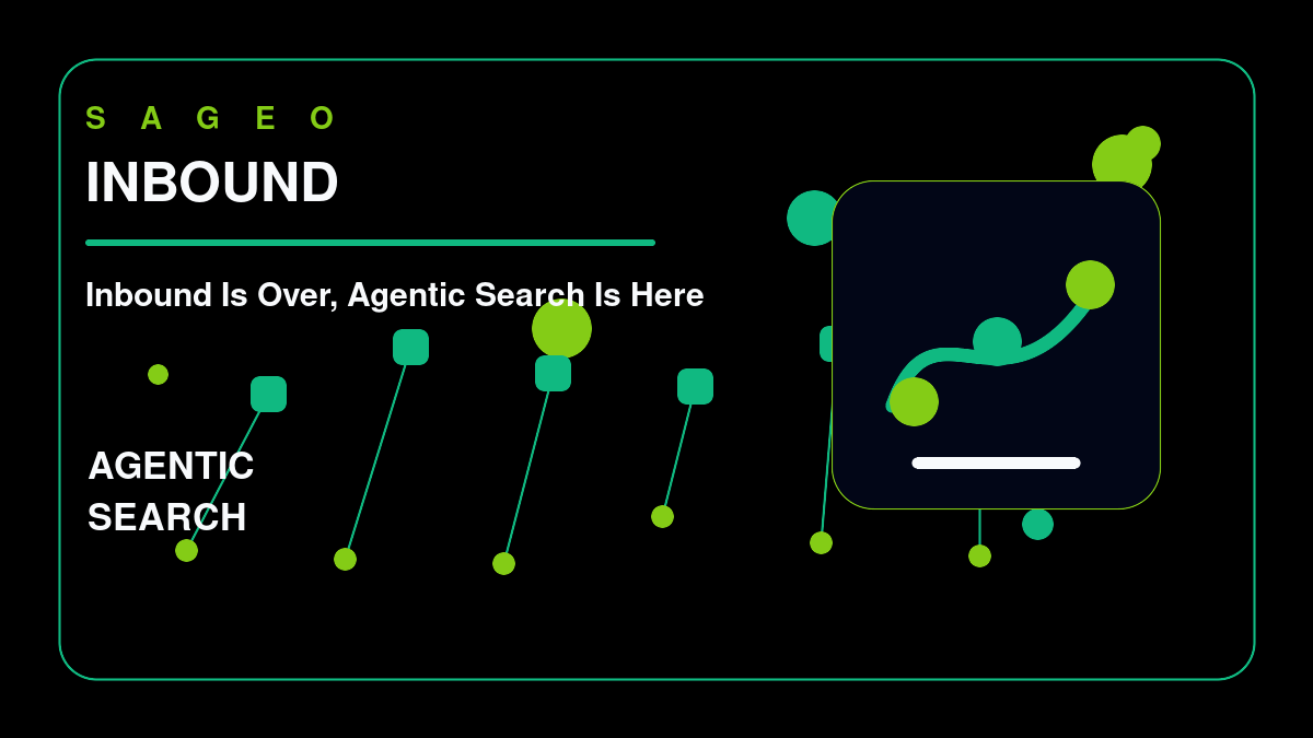 SAGEO bespoke thumbnail for Inbound Is Over, Agentic Search Is Here